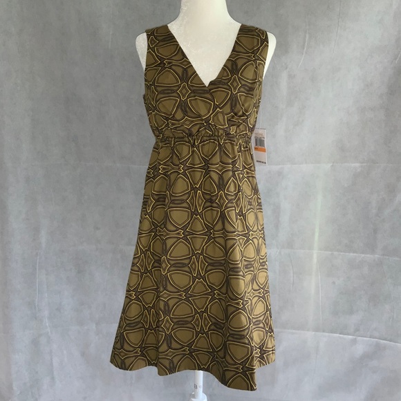 NWT Michael Kors Mini Sleeveless A-line Dress V-neck Sz Small - Picture 3 of 10